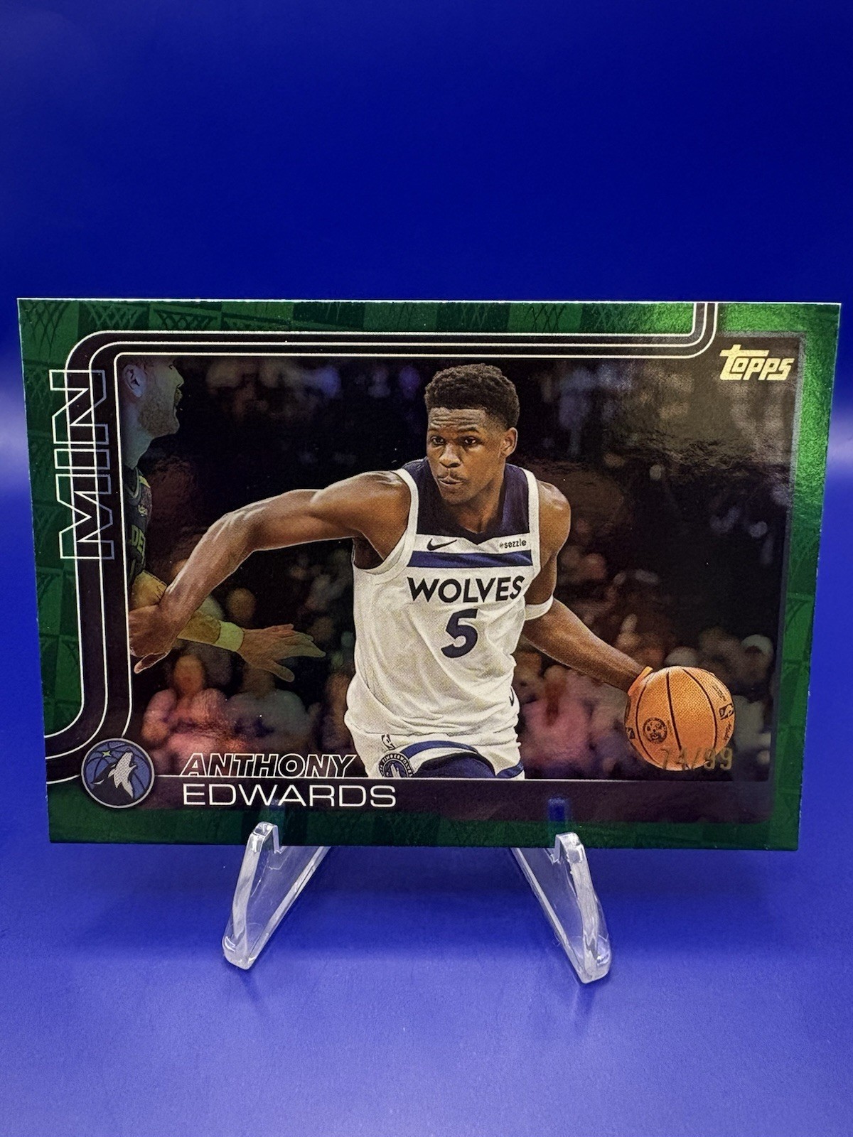 2025-26 Topps - Anthony Edwards #108 Green Rainbow /99
