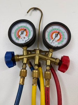 #ad JB Industries Brass HVAC Manifold Gauge Set with Hoses – R404A $62.95