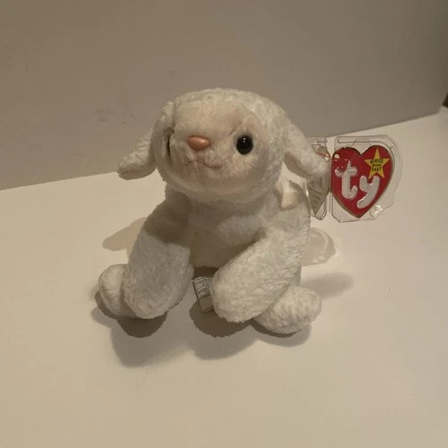 Ty Beanie Baby Fleece the Lamb (DOB March 21 1996) – Vintage, Tag Protected,