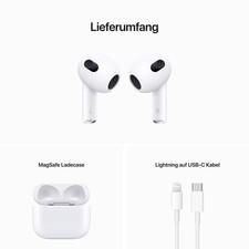 Apple AirPods 3. Generation Bluetooth Kopfhörer mit MagSafe Ladecase - Wie Neu – Bild 8