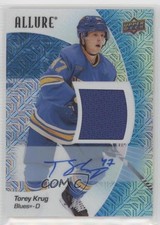 2023-24 Upper Deck Allure Blue Line Auto Jersey 14/25 Torey Krug #44 Auto p6b