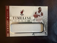 2018 Panini National Treasures Dwyane Wade Timeline Game Worn Jersey  /99