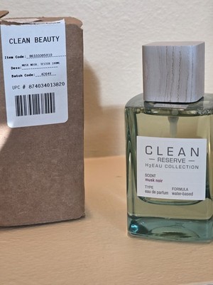 CLEAN Reserve Musk Noir H2EAU Water-Based Perfume EDP 3.4 oz 100 mL Tester
