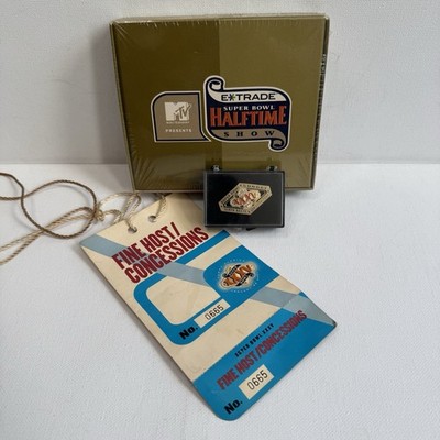 Super Bowl XXXV 35 Ravens Giants Halftime Show Kodak Camera MTV ETrade Pin Pass