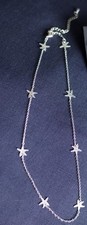 Starfish Necklace Adjustable 18 Inch To 20  Silver Finish