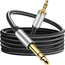 6.35mm 1/4 Male To 3.5mm 1/8 Male Trs Stereo Audio Cable 25ft 3.5mm To 6.35mm