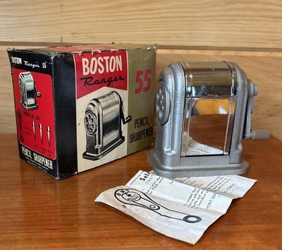 Hunt Boston Ranger 55 Pencil Sharpener 6 Hole NOS W/ Original Box