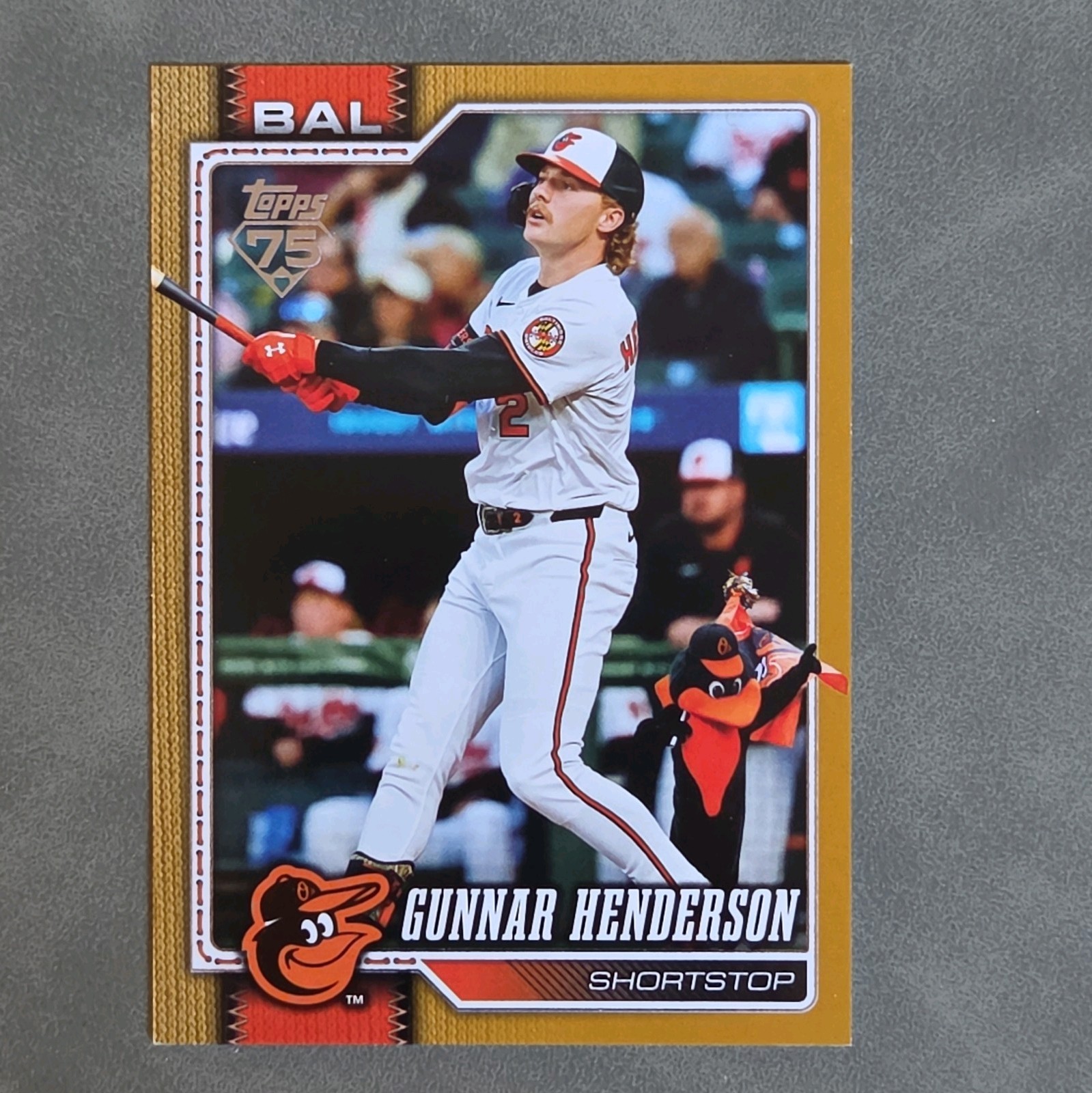 2026 Topps Celebration - Gunnar Henderson SSP Hidden Mascot Gold BOOKEND 50/50