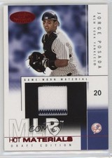 2004 Fleer Hot Prospects Draft Edition Materials Red /50 Jorge Posada #HM/JP 1l2