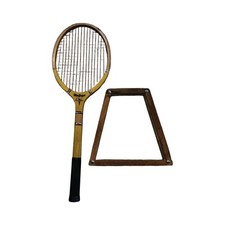 Vintage MacGregor Pace-Maker Wooden Tennis Racket Case Ray Martin