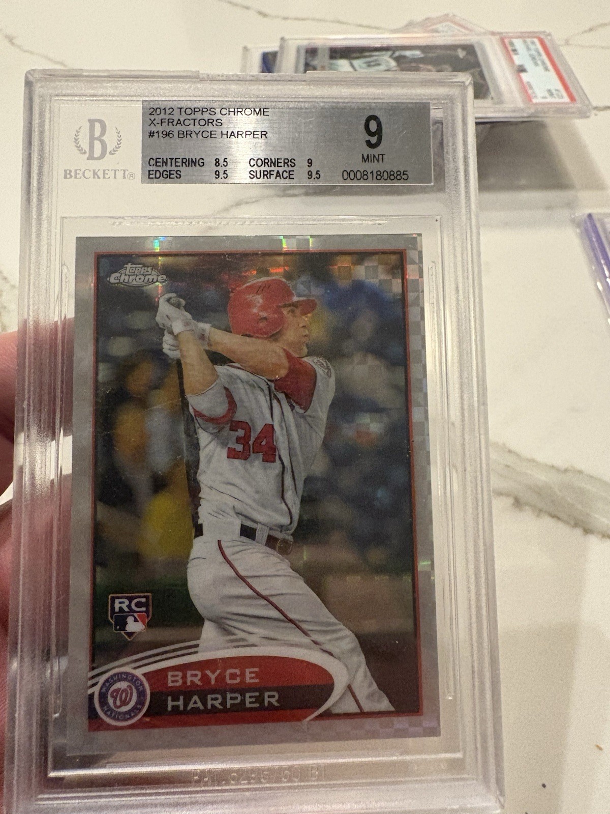 2012 Topps Chrome - Bryce Harper #196 X-Fractor (RC)