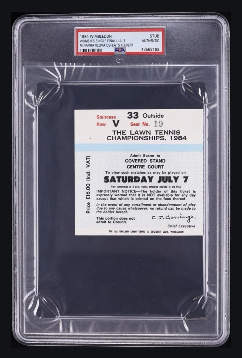 Tennis Vintage Sports Ticket Stubs for sale | eBay