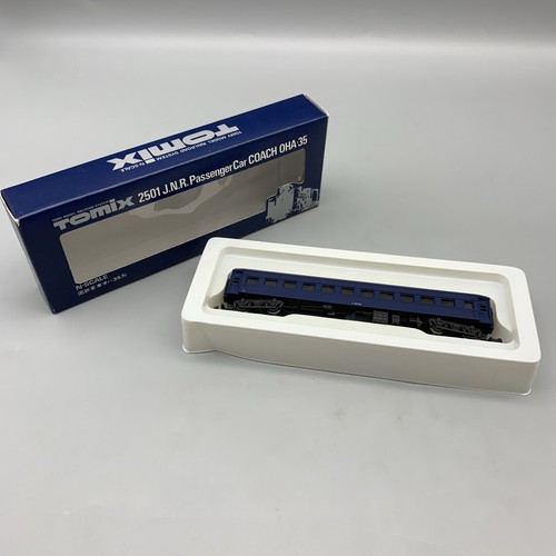 Vintage Tomix 2501 N Scale Passenger Car COACH OHA 35 Blue Tomy Japan RARE - Picture 11 of 21