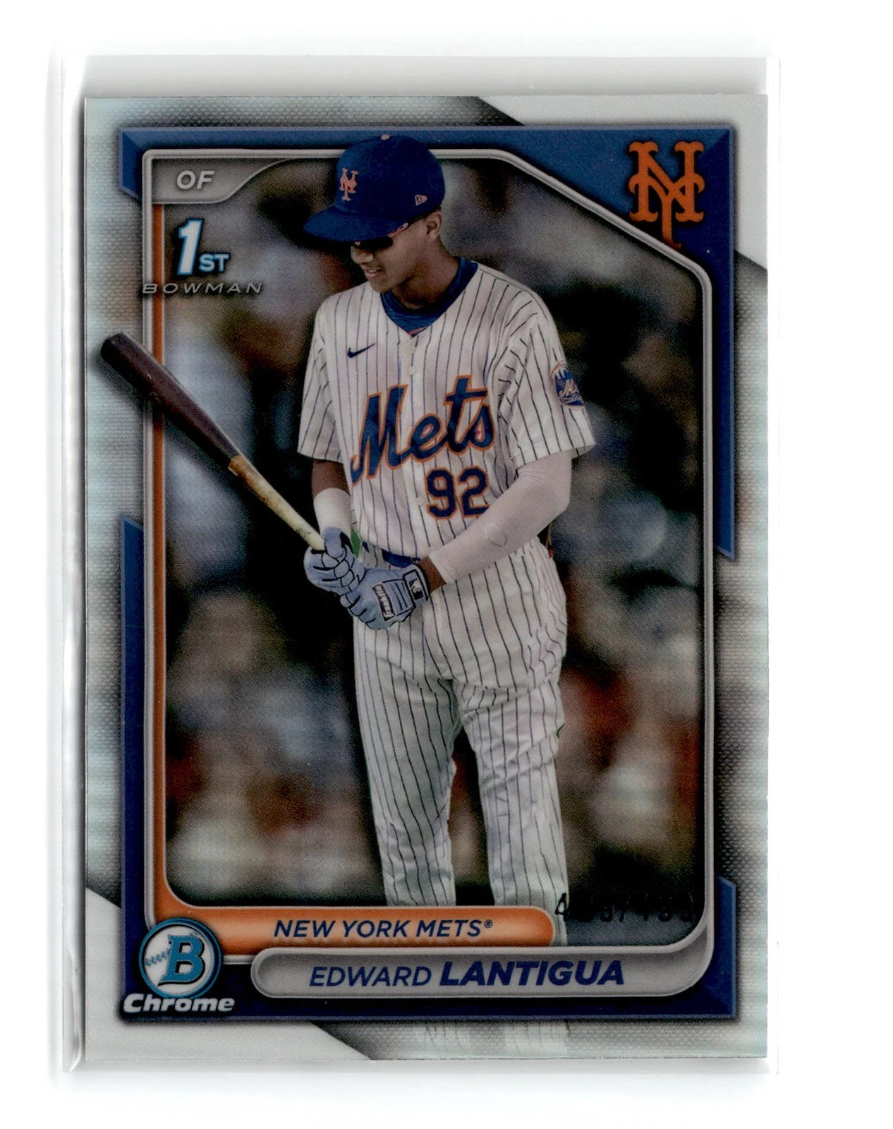 Edward Lantigua 2024 Bowman Chrome Prospects #BCP-246 1st Refractor /499 Mets