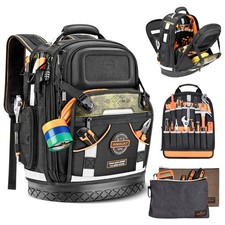 Tool Backpack Bag, Electrician Tool Bag 78-Pockets & Loops Tools Bag HVAC Too...