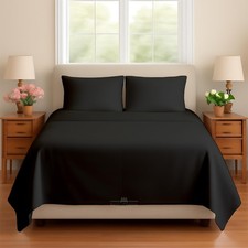Sleeper Sofa Bed Sheet, 100 Cotton 400 Thread Count, 4 Piece Set, Deep Pocke...