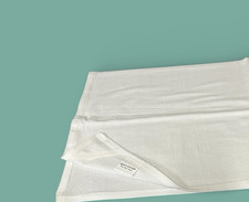 12 Piece Mary's Kitchen Flour Sack Tea Towels 100% Cotton White Clean Embroidery