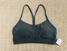 Lululemon Flow Y Bra Nulu. Size 8. Color: DKFR Dark Forest 