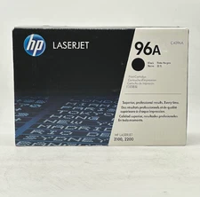 Genuine HP 96A Black Toner Cartridge C4096A – LaserJet Printer Toner, New