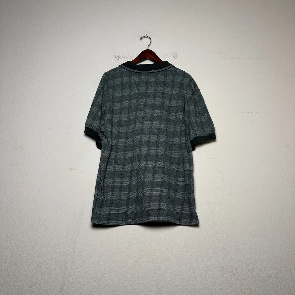 Рубашка поло Marc Edwards мужская с коротким рукавом L зеленая клетчатая Gorp повседневная минимальная - Изображение 2 из 4