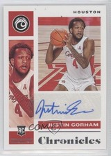 2021-22 Panini Chronicles Draft Picks Rookie Signatures Justin Gorham Auto 4s2
