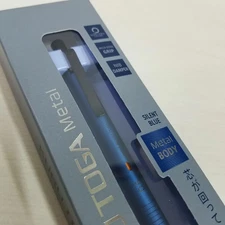 Uni Kuru Toga Metal Mechanical Pencil Silent Blue 0.5mm M5-KH New Japan