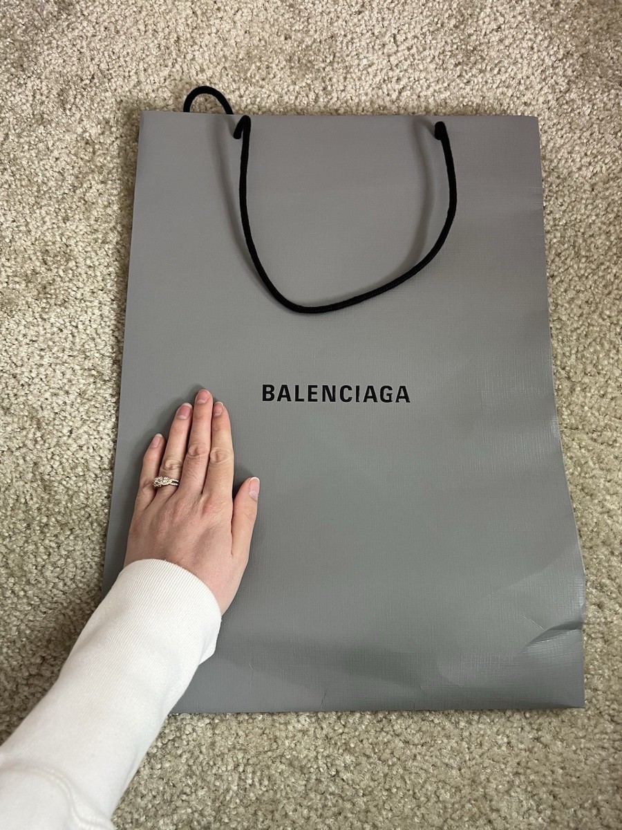 Authentic Balenciaga Paper Shopping Gift Bag - 17.75