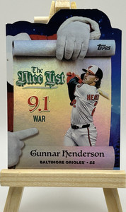 Gunnar Henderson Topps 2025 Holiday The Nice List Insert #MNL-16 Orioles