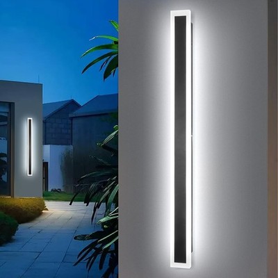 47.2'' LED Outdoor Wall Light, Dimmable 3CCT Linear Sconce Lamp
