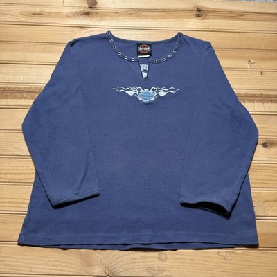 Harley-Davidson Gutterridge Danville Illinois Embroidered Long Sleeve Shirt - XL