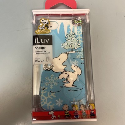 SNOOPY Peanuts iPHONE 5 BLUE iLUV Hard Shell Case Charlie Brown - Snoopy