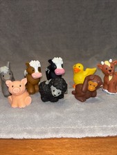 Fisher Price Little People Farm Barn Zoo Animal Figures LOT OF 8