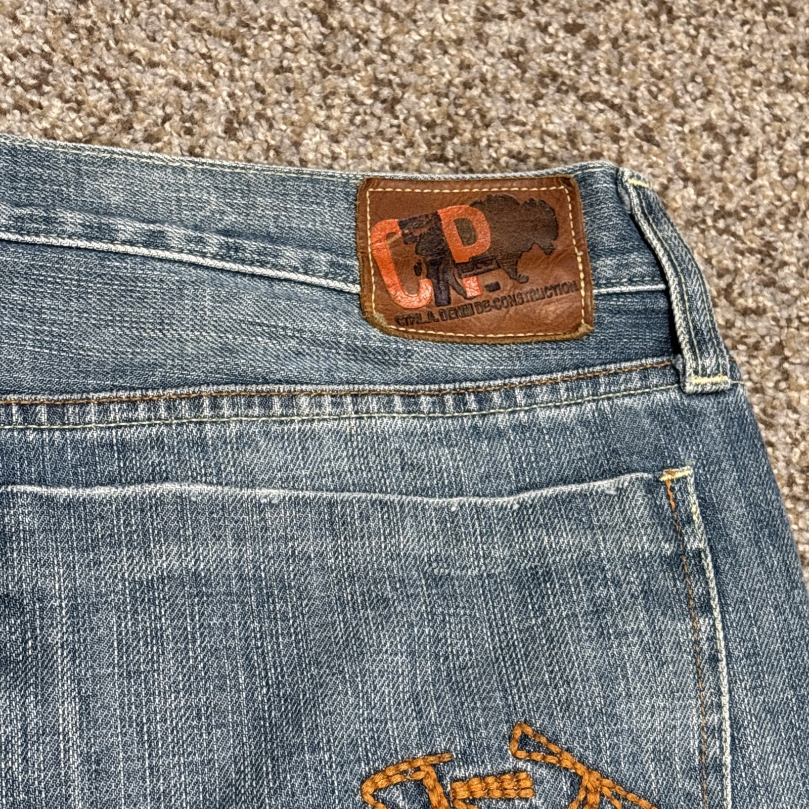 Chip Pepper Production C7P Malibu Beach Denim Jeans Mens 36x30 Fits 36 X 28.5 - View 17