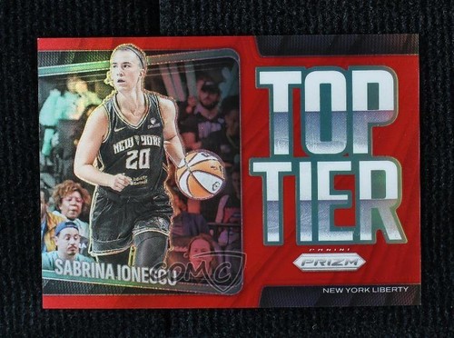 2025 Panini Prizm WNBA Top Tier Red Prizm 17/99 Sabrina Ionescu #14