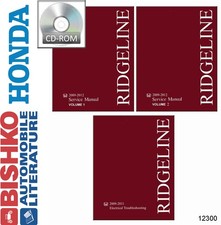 2009-2012 Honda Ridgeline Factory Shop Service Manual Cd