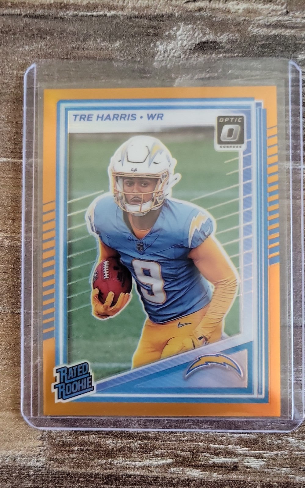 2025 Panini Donruss Optic - Rated Rookie Tre Harris #229 Orange Prizm /299 (RC)