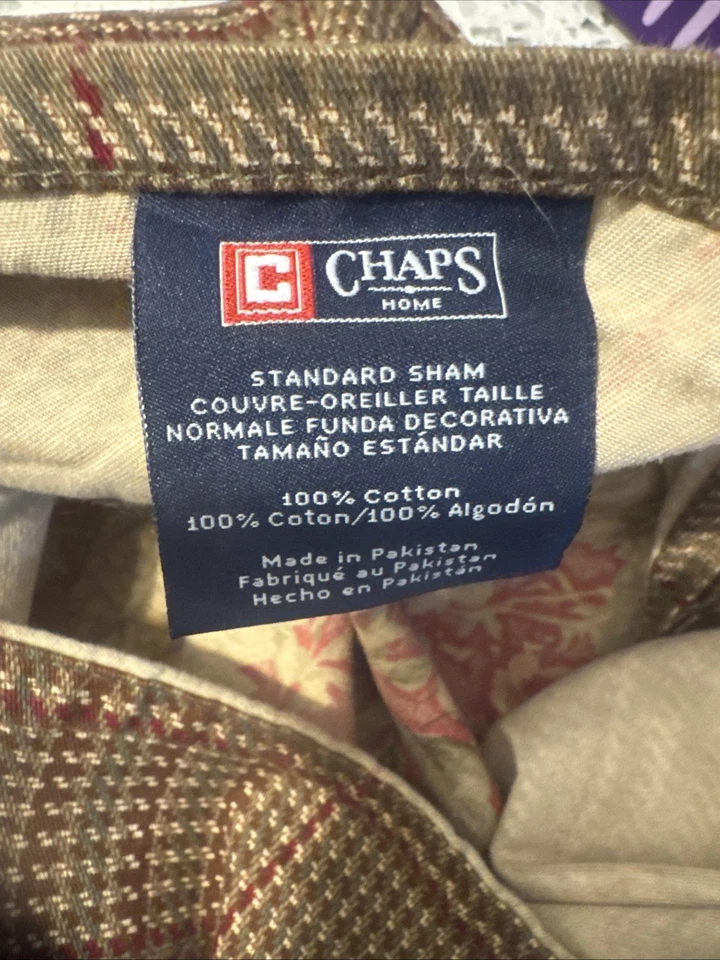 Ralph Lauren Chaps Summerton Vermelho Floral Reversível Shams Perfect - Imagem 4 de 4