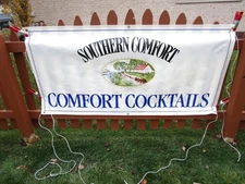 Southern Comfort Banner Comfort Cocktails  Original 1993 Southern Comfort Sign