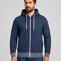 Blend Herren Pullover Kapuzenpullover Sweatjacke Hoodie Gr. M Blau