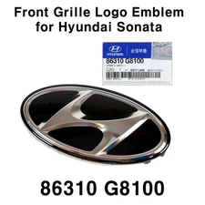 Front Bumper Grille Emblem Fit For Hyundai Sonata 2018/2019 NEW OEM 86310 G8100