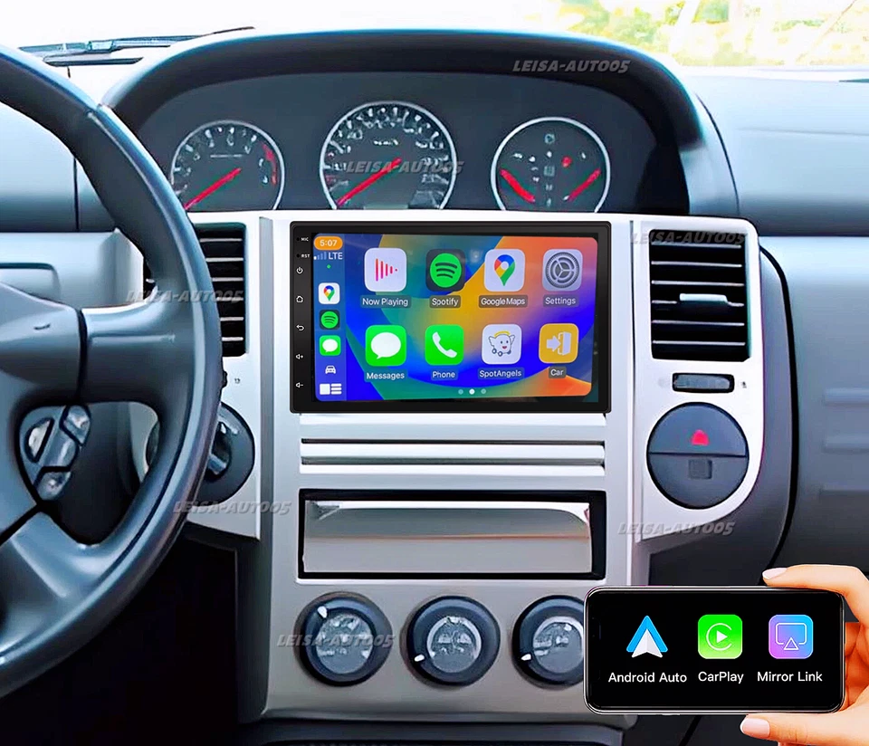 For 2002-2011 Nissan X-Trail Carplay Stereo Radio Android 14 GPS BT NAVI WIFI - Изображение 2 из 4