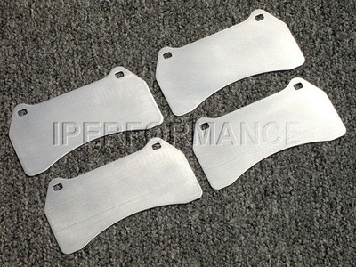 Titanium Brake Pad Shim Heat Shield Set for Jaguar Daimler Super V8, 05-09; Fr