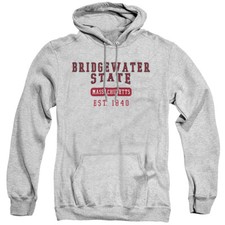 Bridgewater State Adult Pullover Hoodie Est Date, Athletic Heather, S-3XL