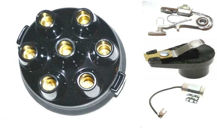 TRIUMPH GT6 1967 1968 1969 1970 1971 1973 DISTRIBUIDOR PUNTOS TAPA ROTOR CONDENSADOR Foto 2 de 4