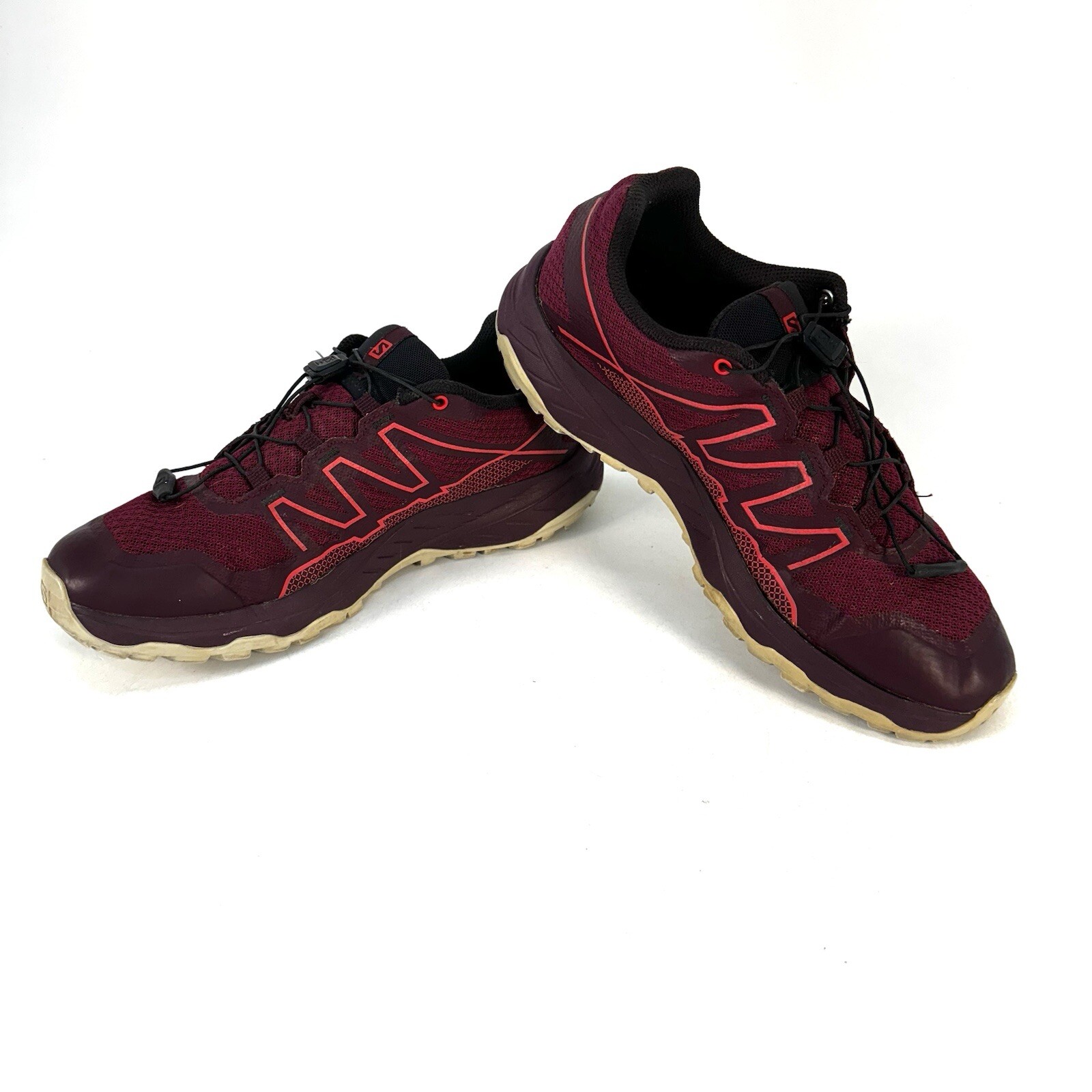 Salomon XA TAKEO sneaker da donna taglia 9 5 bordeaux trail running escursionismo 410826