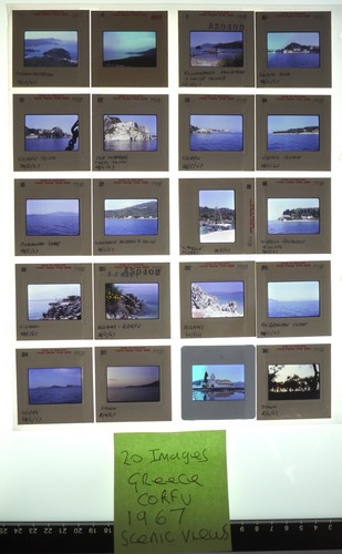 Lot of 20/35mm Vintage Kodachrome Film Slides Greece/Corfu 1967 Scenic Views - Bild 2 von 12
