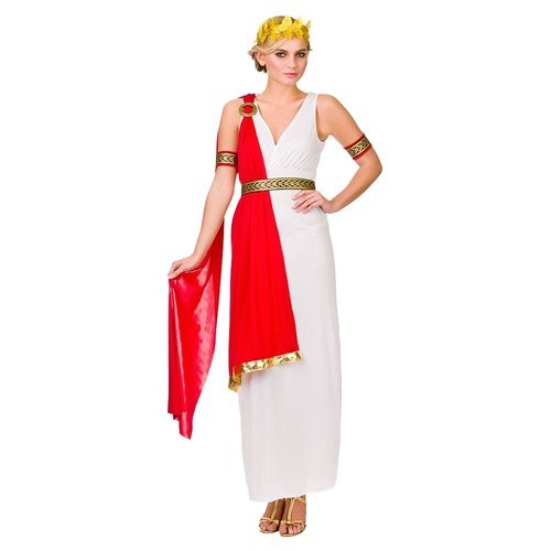 Adult Glamorous ROMAN LADY Goddess Fancy Dress Ladies Costume Ancient Greek Rome - Picture 3 of 6