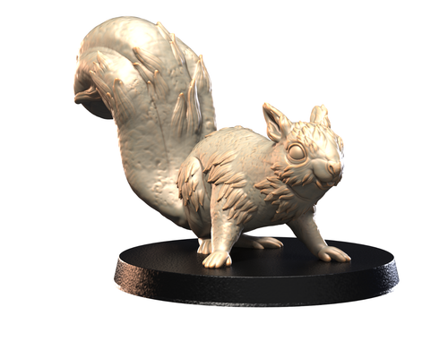 Dungeons & Dragons -HD Resin Print Druid Wildshape - Tiny Beast - Squirrel - Picture 2 of 14