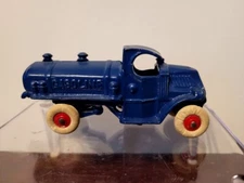 NICE VINTAGE 1920's A.C. WILLIAMS CAST IRON  MACK GASOLINE TANKER TRUCK