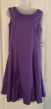 Nine West Fully Lined Orchid Purple Sheath Dress NWT $98 size 12